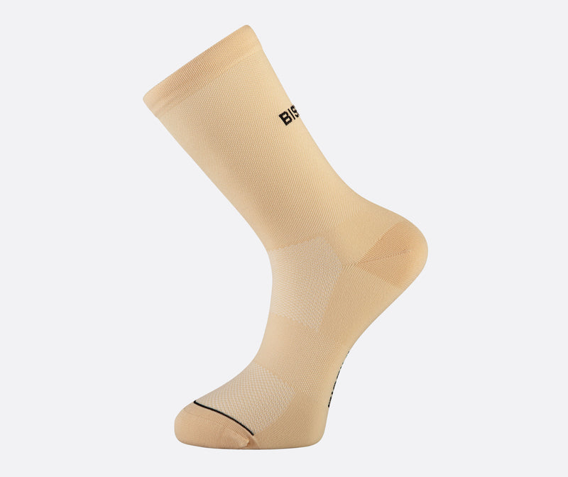 cream cycling socks bissini 